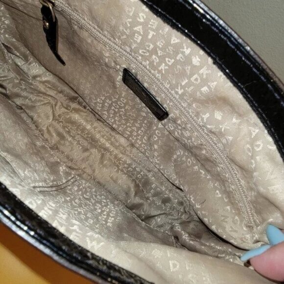 Kate spade Italian patent ostrich embossed leather crossbody tote with wallet - Picture 4 of 4